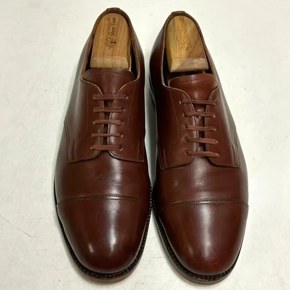 FULLY RESOLED Edward Green Coniston Cap Toe Derby Made in England UK 8.5 US 9.5